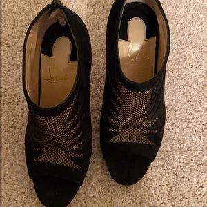 Christian Louboutin peep toe pumps